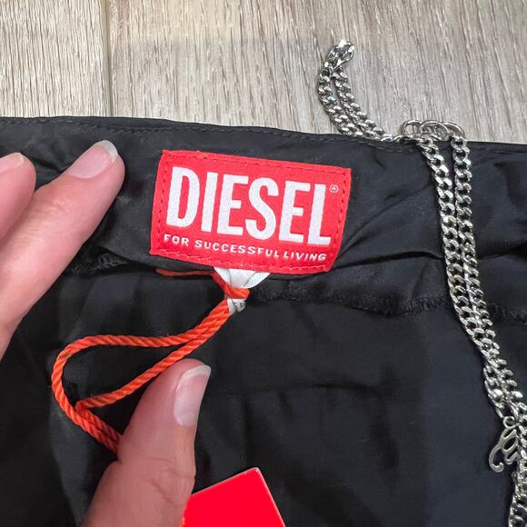 DIESEL Women's D-Mint Dress Size 42/US6 In Black - Picture 12 of 15